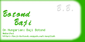 botond baji business card